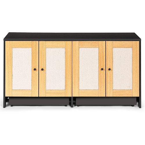 Rattan litter cabinet in a modern room