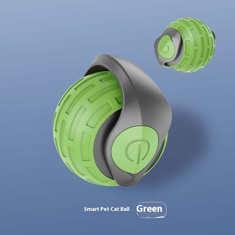 Smart Auto-Rolling Cat Ball - Emerald Green