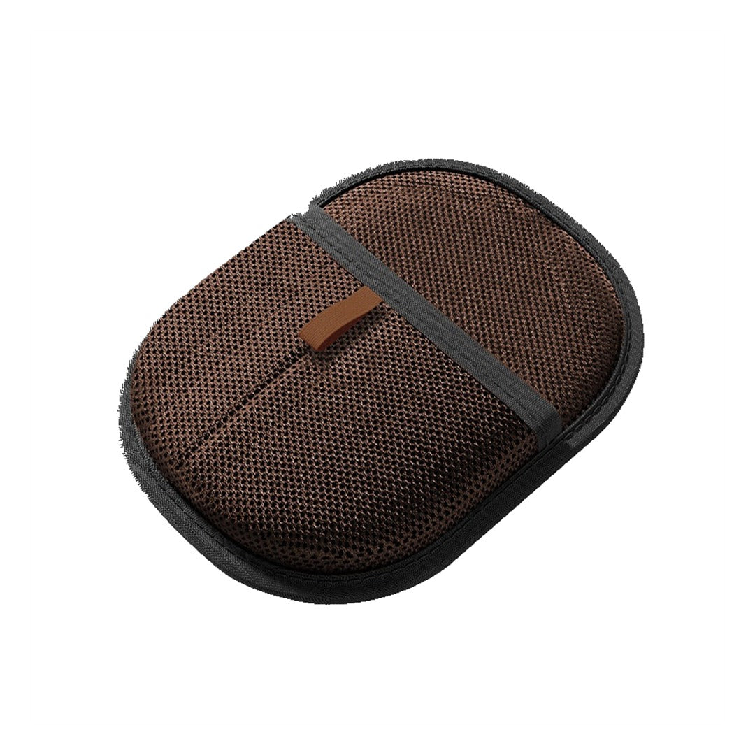 Deshedding grooming glove — dark brown