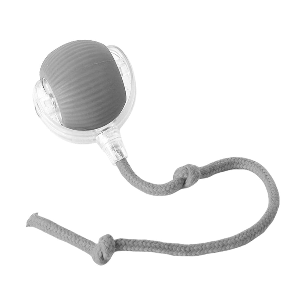 Rolling cat ball toy — grey